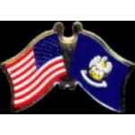 LOUISIANA PIN STATE FLAG USA FRIENDSHIP FLAGS PIN